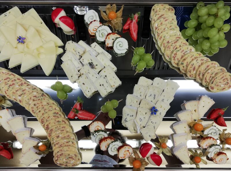 So könnte eine Käseplatte auf Ihrem Kalten Buffet aussehen