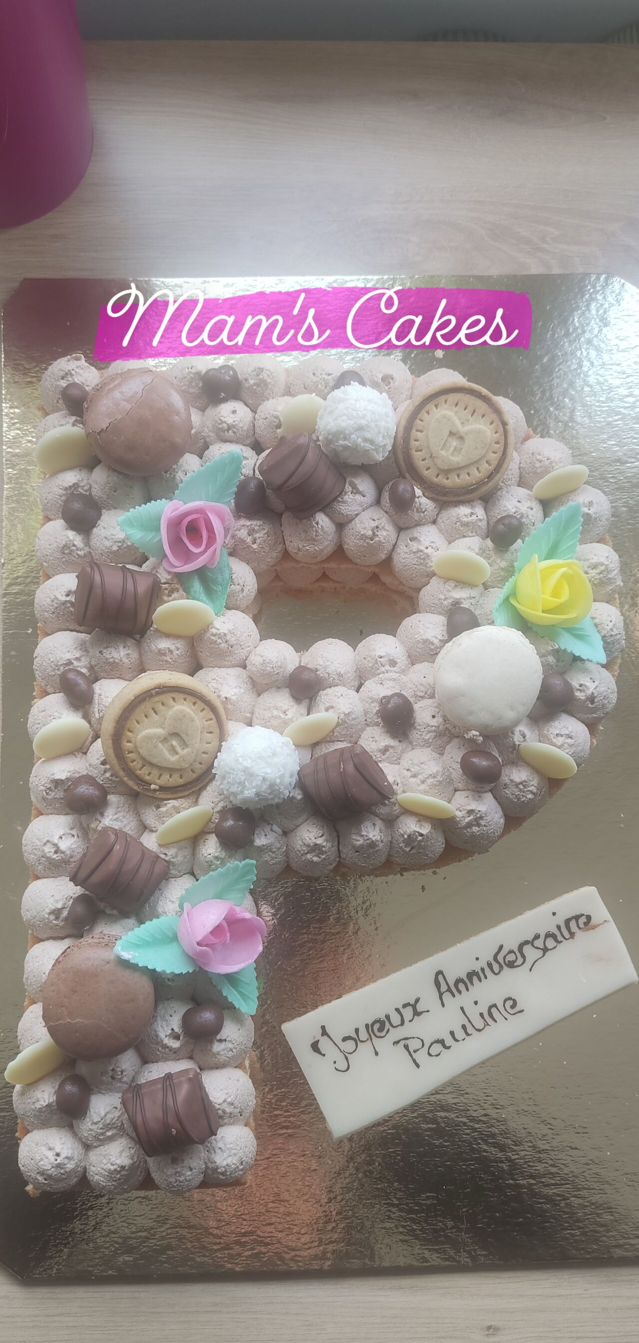 Number cake chocolat 8personnes 