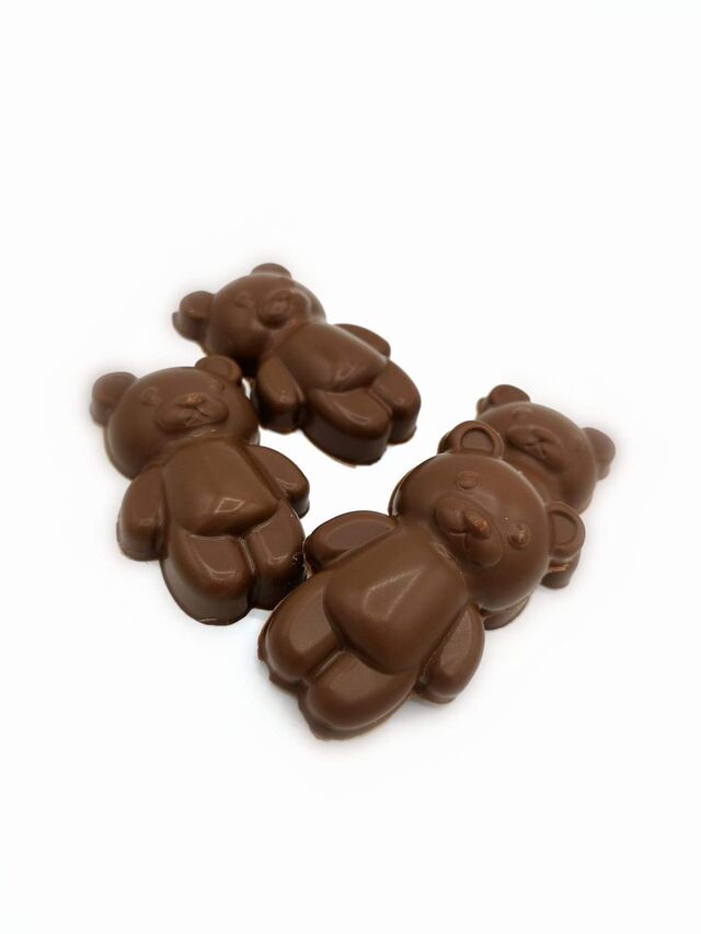 Ourson chocolat au lait et guimauve vanille