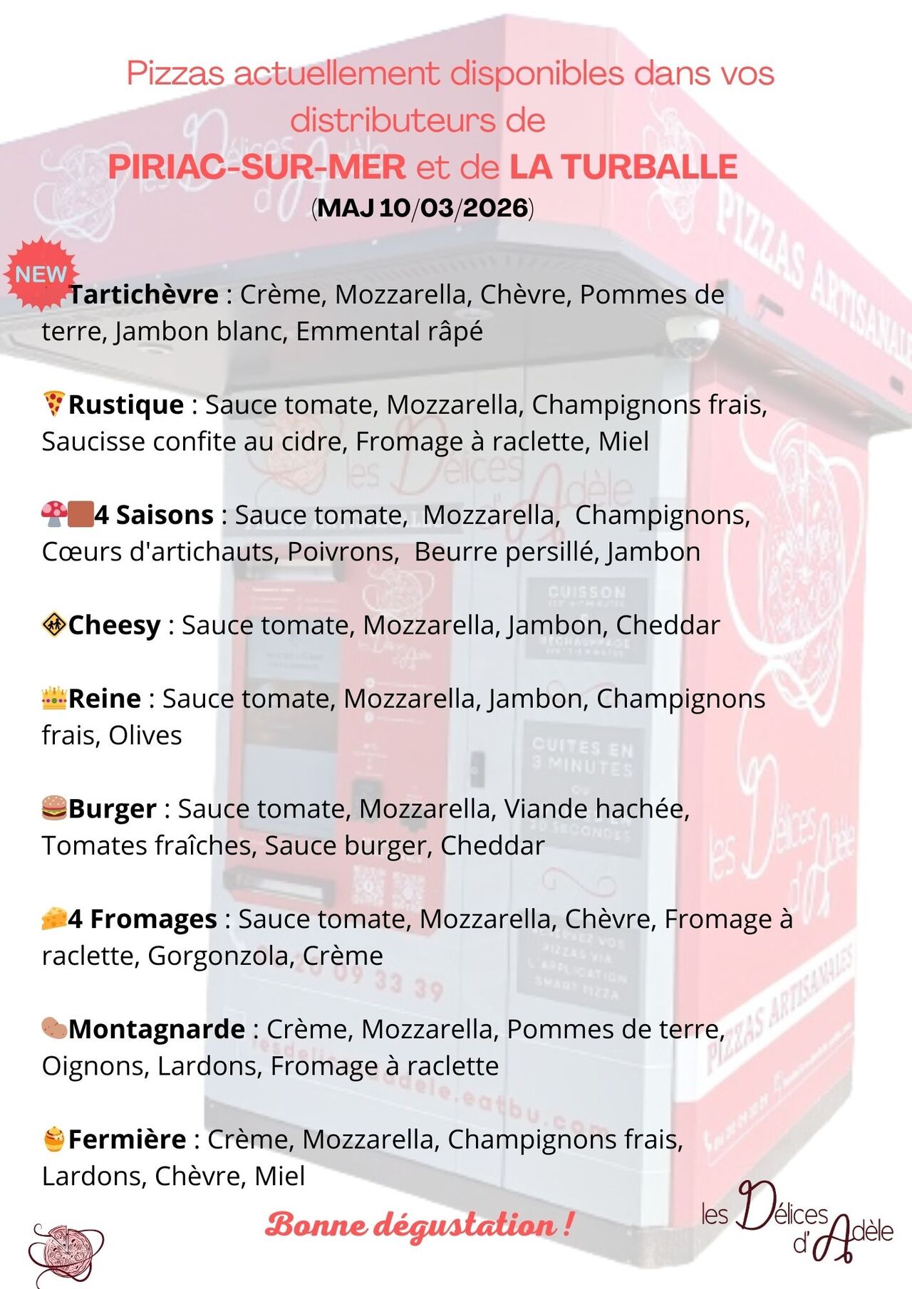 Des pizzas 24h/24, 7 jours/7