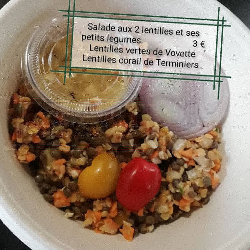 Entrée du 22 juin 2021
Salade aux 2 lentiles