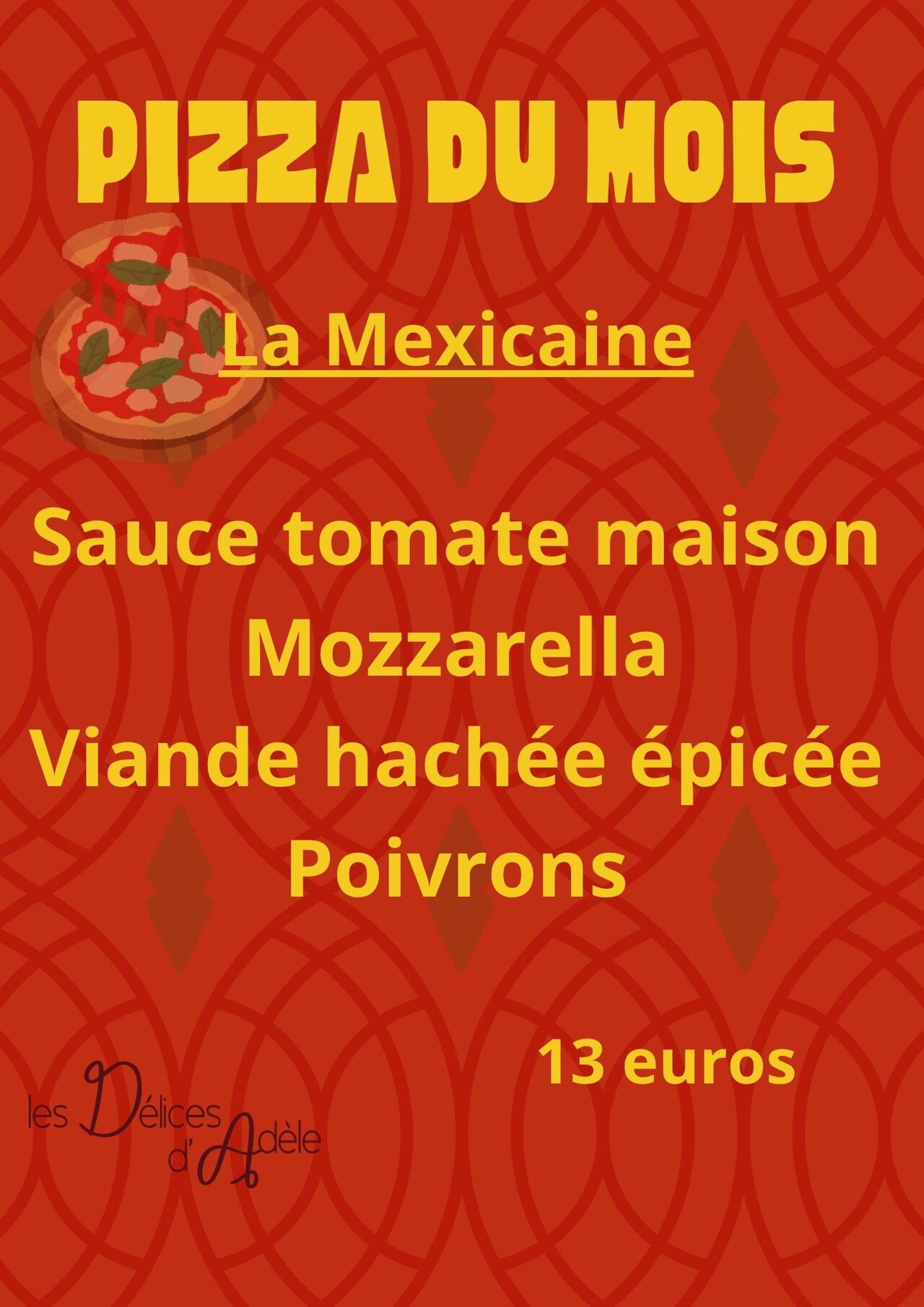 La pizza du mois de Mai !!