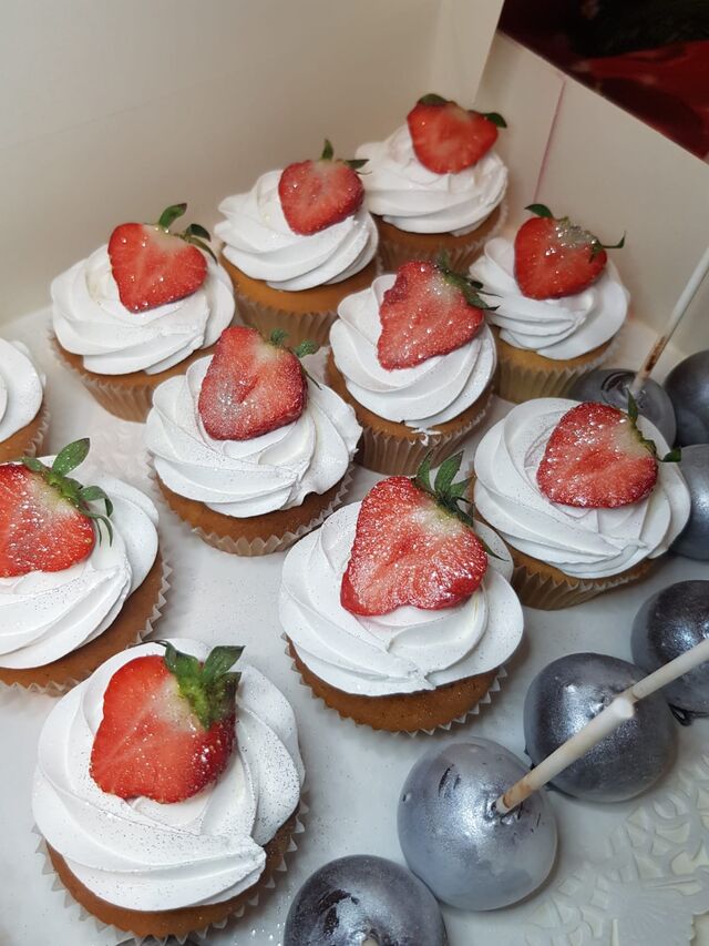 Cupcakes aux Fraises 