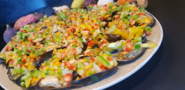 Tapas: Mejillones a la vinagretta