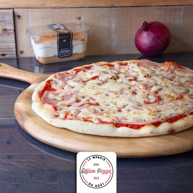 LA CLASSIQUE : sauce tomate, jambon, mozzarella, origan.