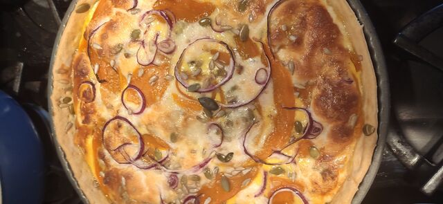 Quiche potimarron gorgonzola 