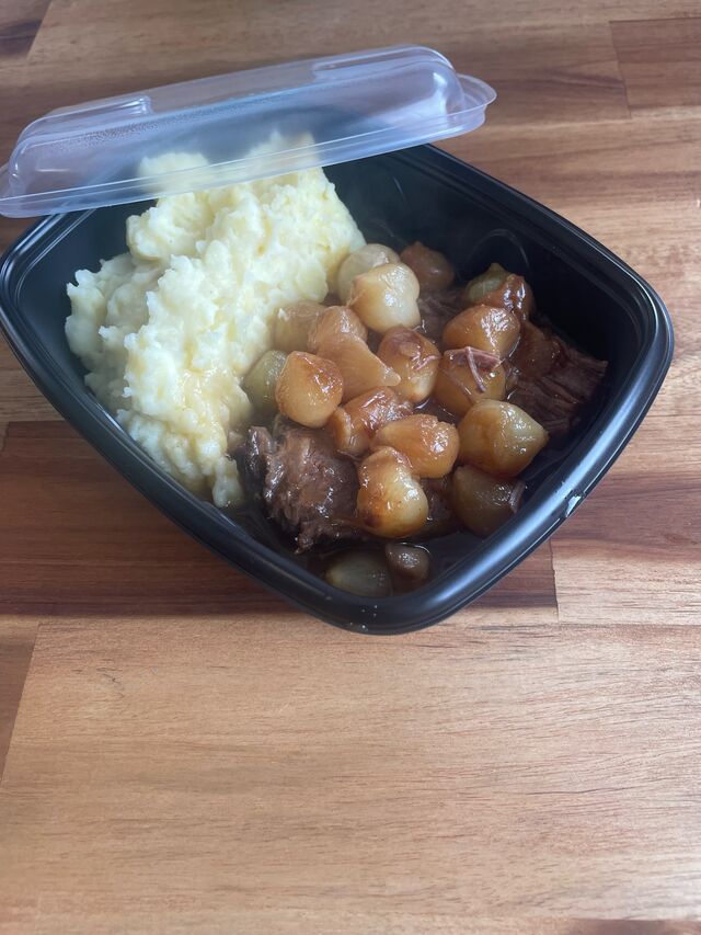 Paleron de bœuf et son écrasée de pomme de terre 