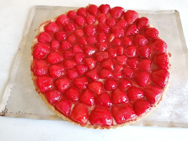 Tarte au fraise maison (Pâte maison) 