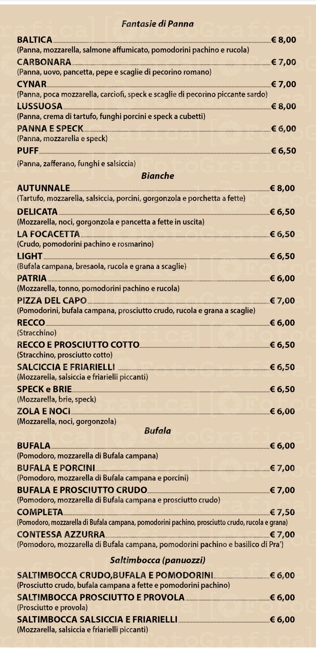 Menù aggiornato 3