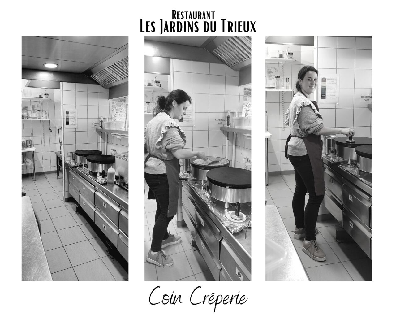 Restaurant Les Jardins du Trieux : Coin Crêperie