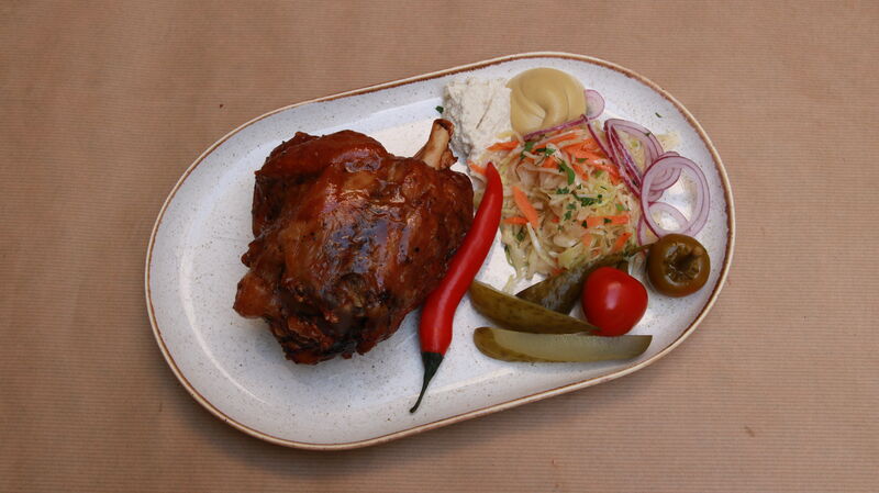 Selečí kolínko s oblohou a chlebem