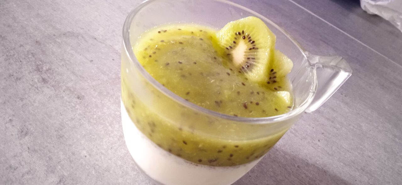 Panacotta aux kiwis