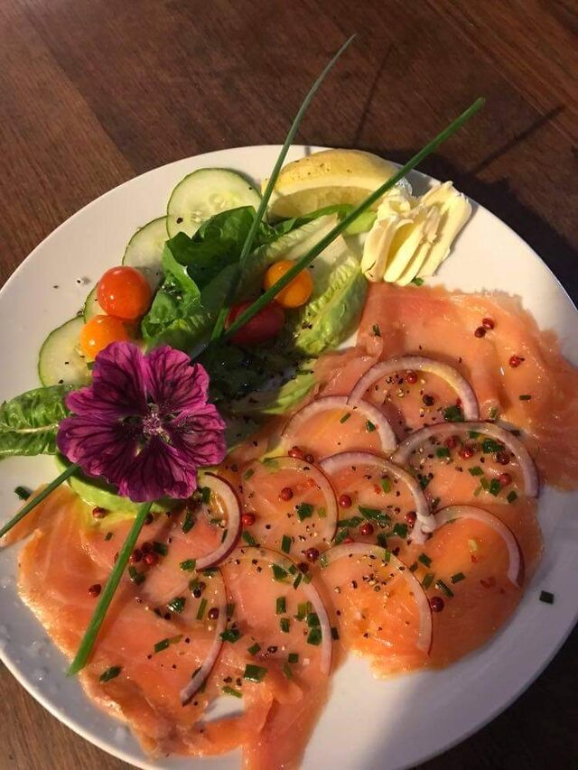 Assiette de poissons fumés 