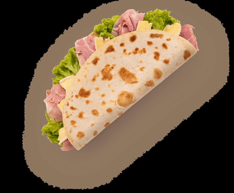 Gekochter Schinken, Kopfsalat und Briekäse