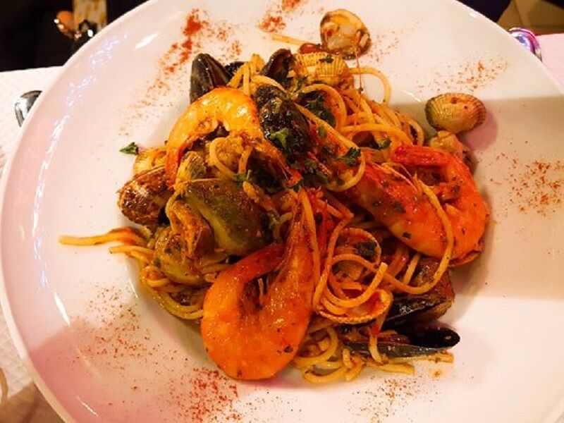 Spaghettis aux fruits de mer 