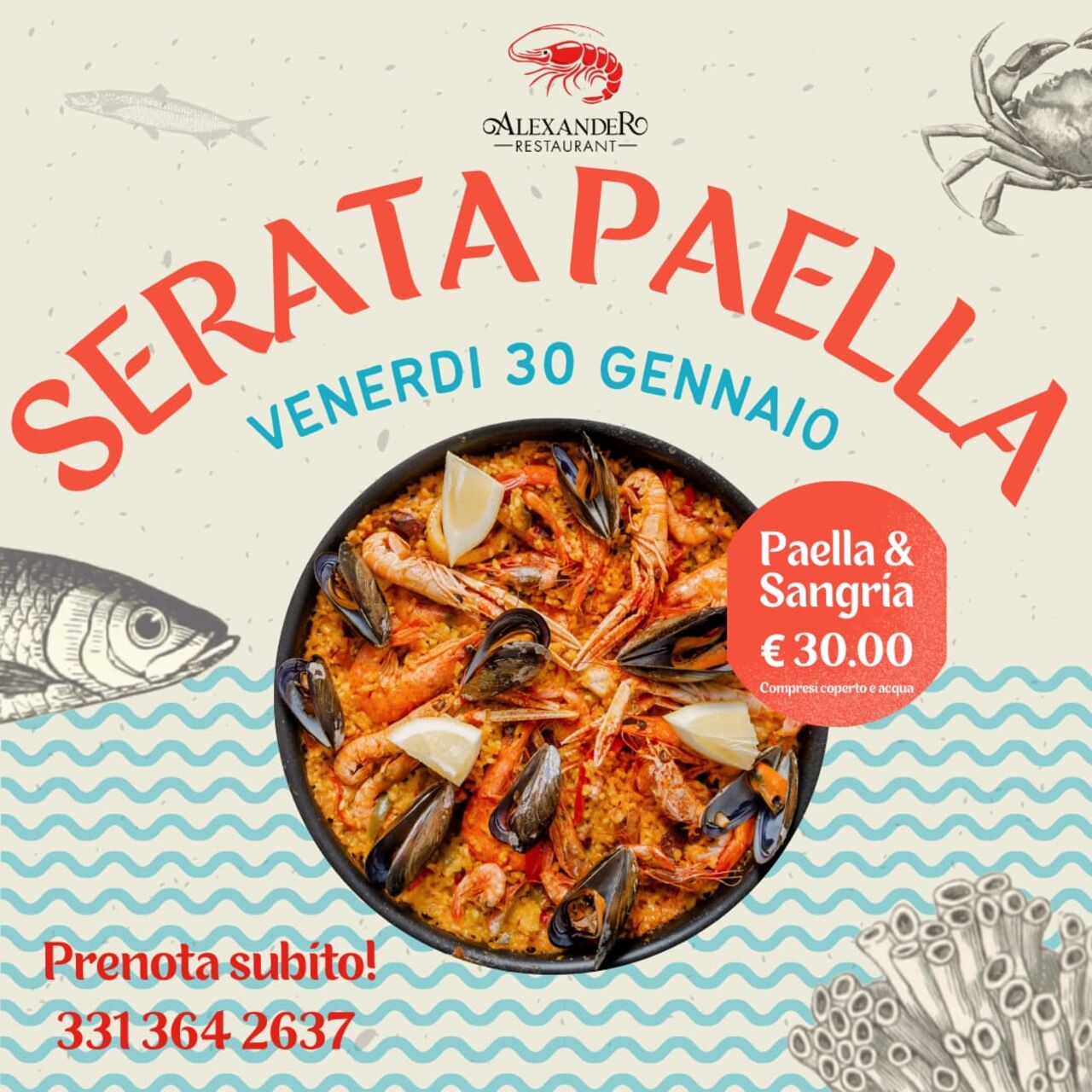 Serata Paella (venerdì 30/01)