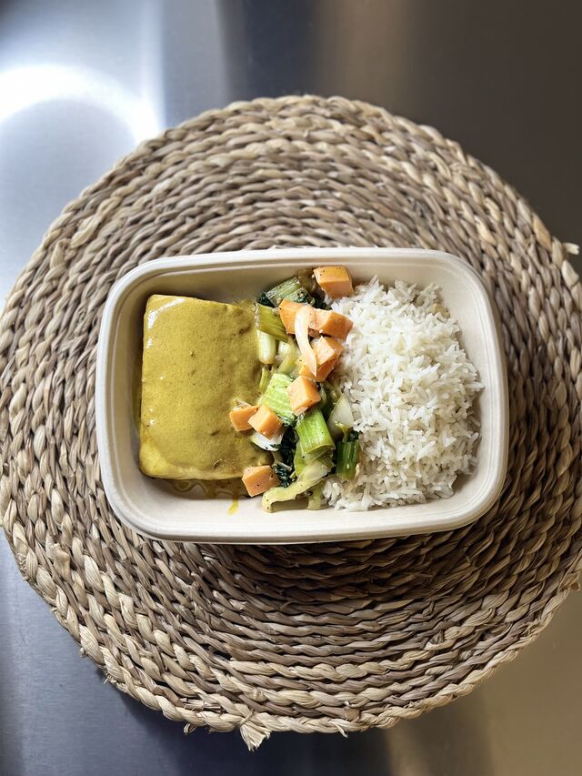 Colombo de maigre , chou pak choï