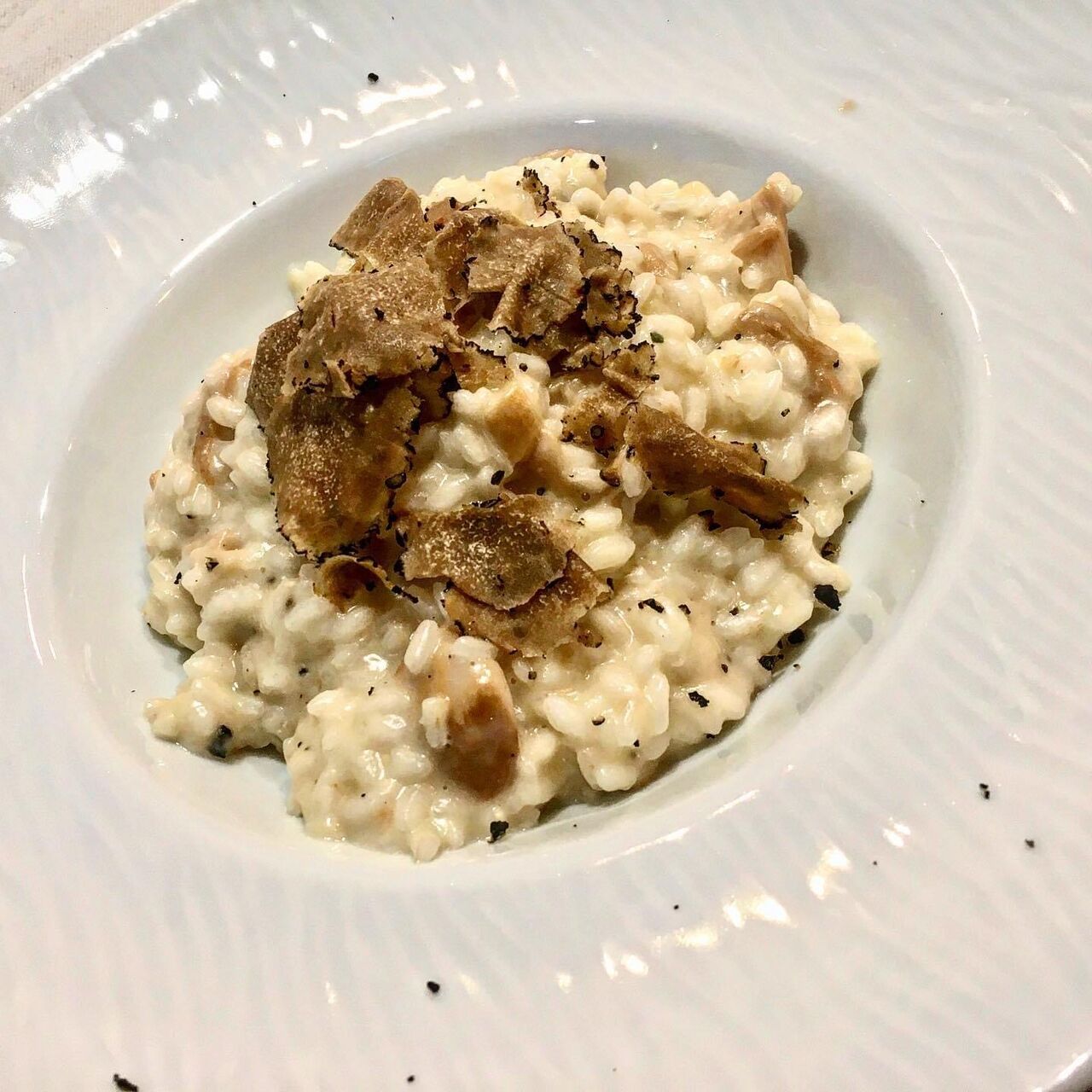 Risotto al tartufo e funghi porcini