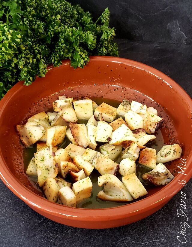 Sepia salsa verde : seiche sauce persillée 