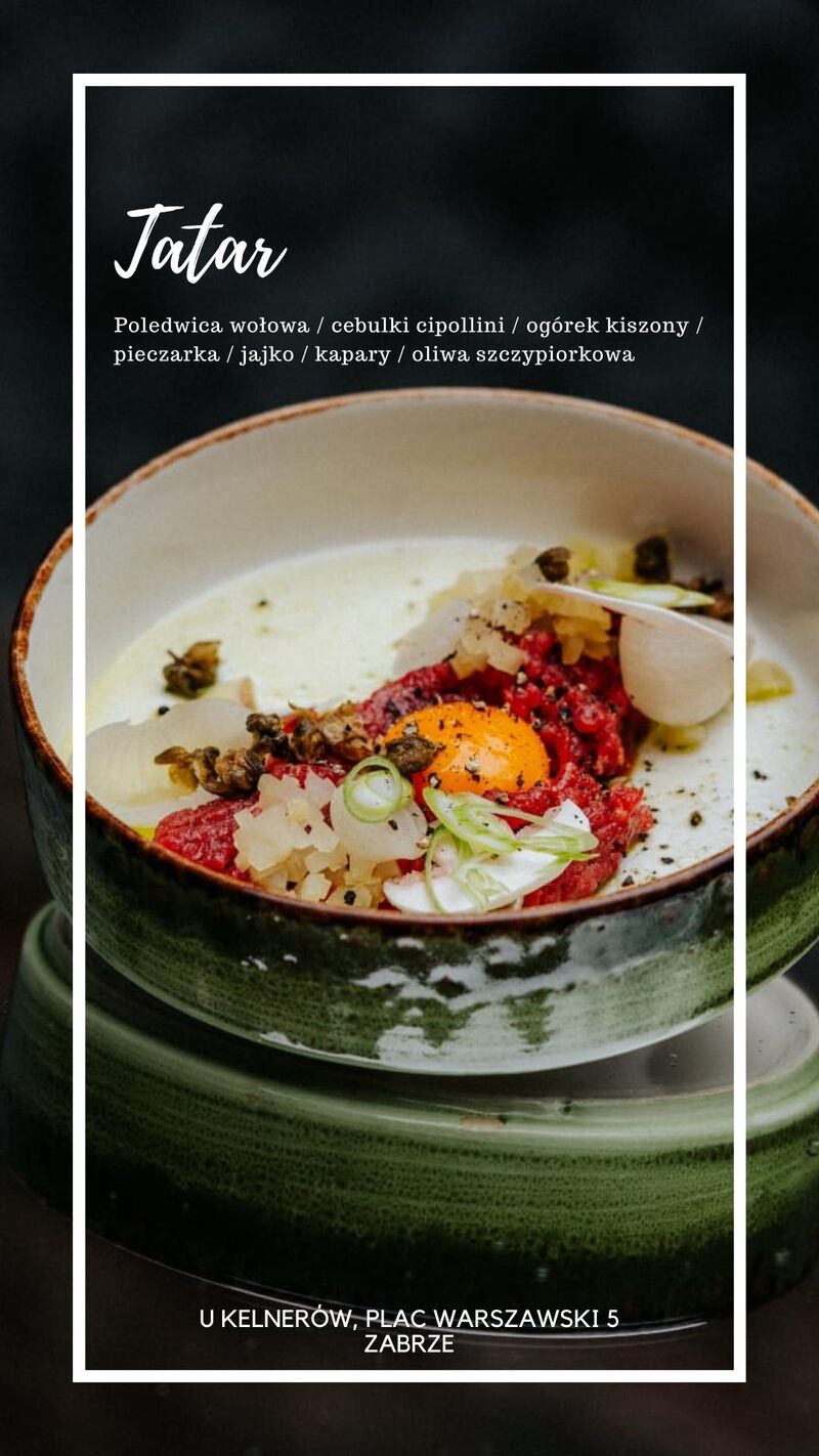 Tatar z polędwicy wołowej