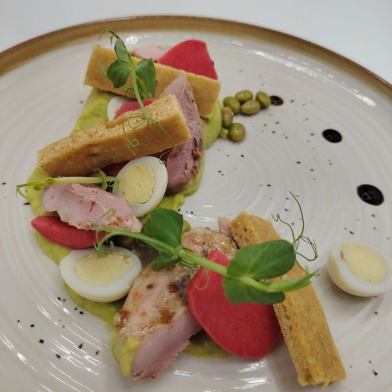 Crémeux de petits pois