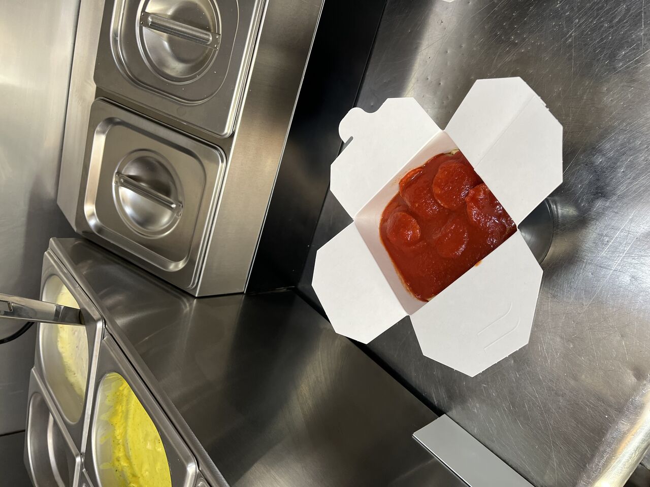 Voici la pàsta boxe au chorizo 