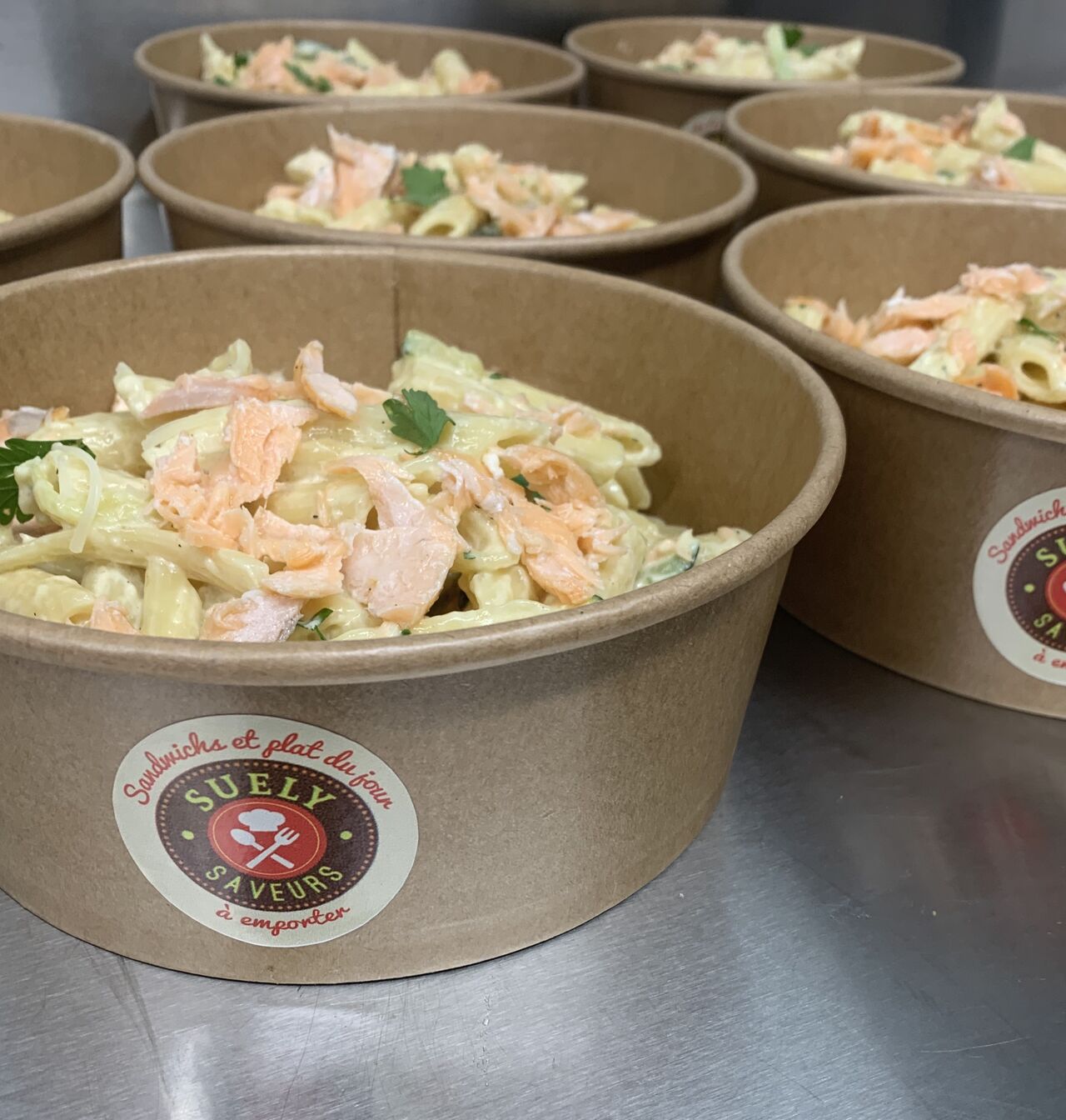 Pâtes au saumon crème citron