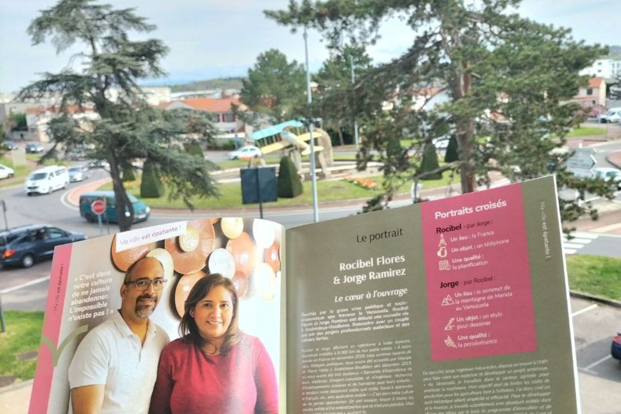 Interview dans le magazine de la ville.