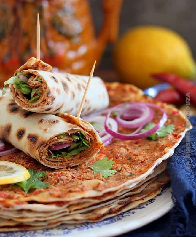 Lahmacun (Pizzas traditionelles turque)