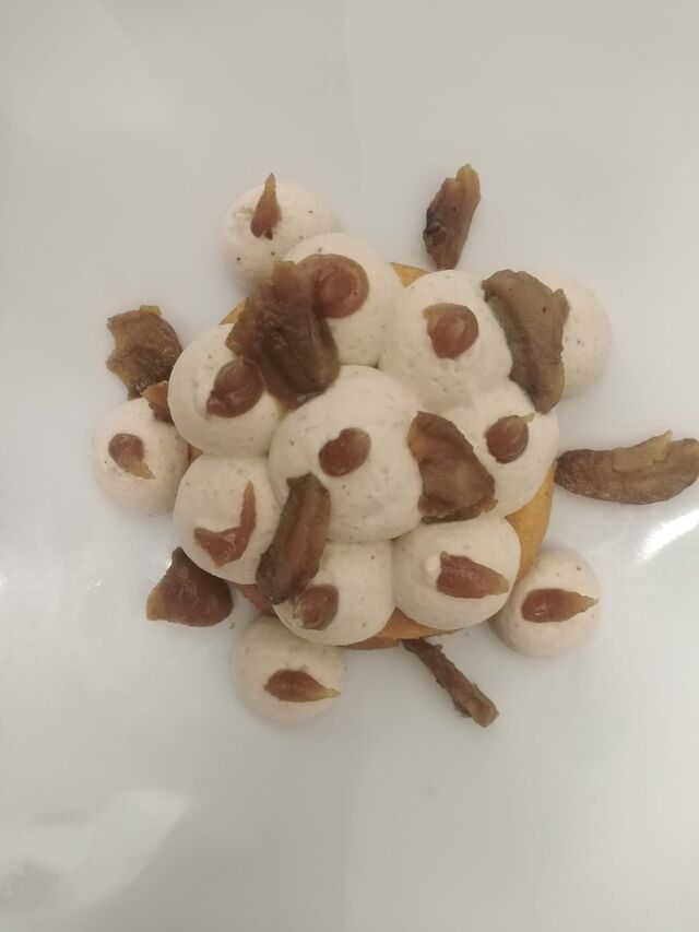 Crémeux de Marron / Sablé Breton / Châtaignes Caramélisées