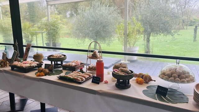 Notre buffet frais rouleaux de printemps-perle de ccoco