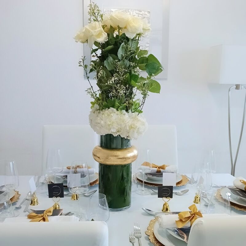 Table dressée dîner Chef à domicile