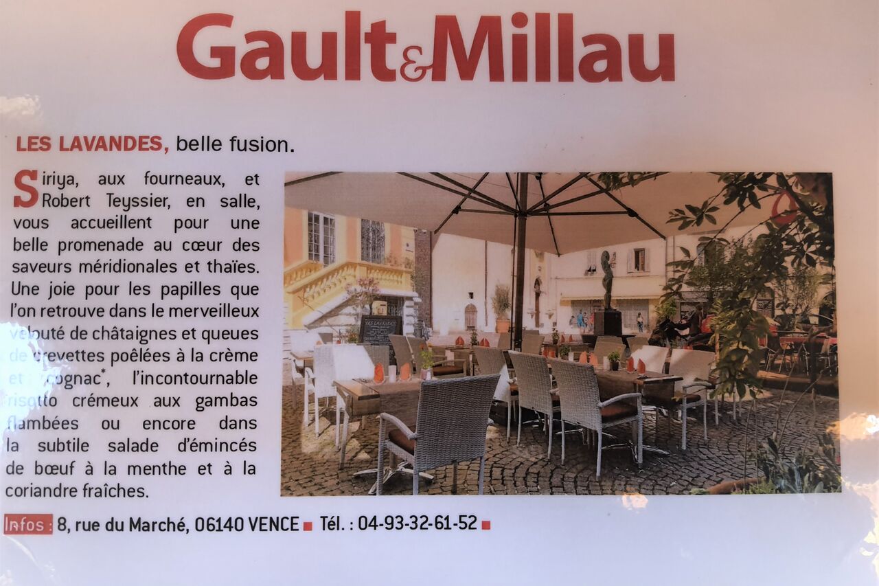 Le Gault & Millau commente la cuisine de Siriya