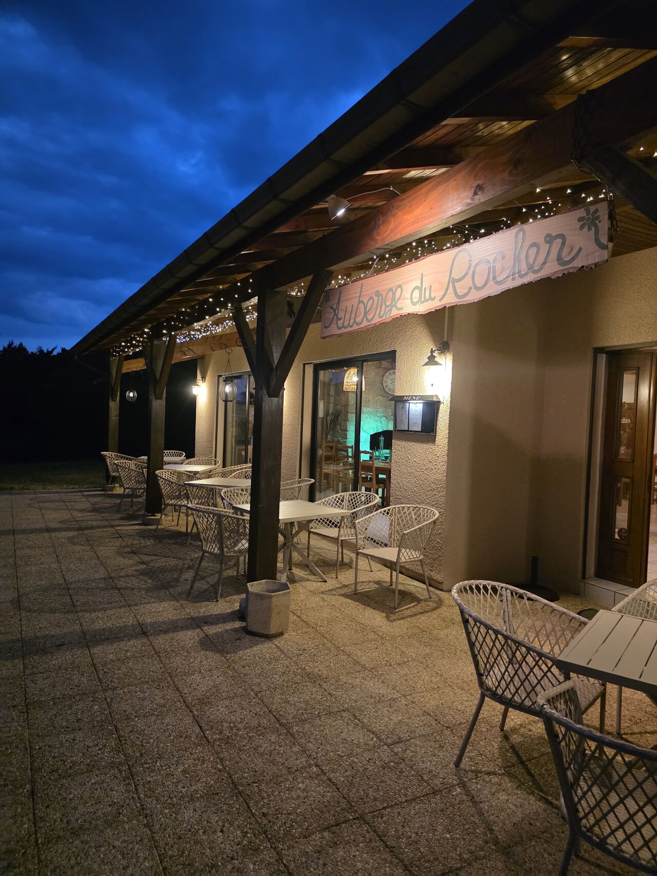 Terrasse : la nuit
