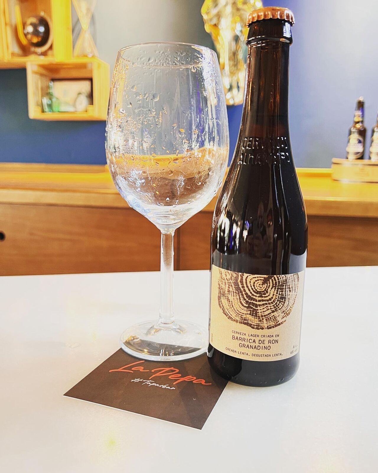 Alhambra Ron Granaína / Rum beer from Granada