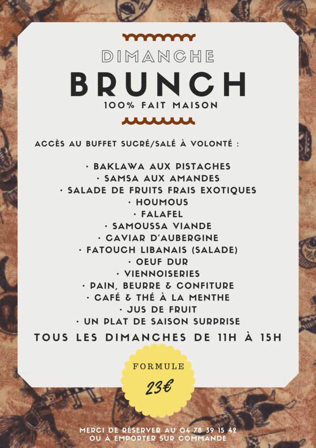 Brunch du dimanche midi !