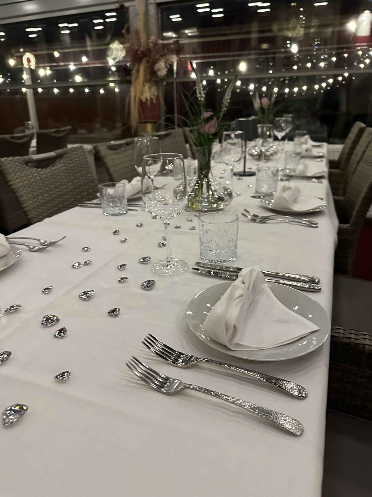 Individuelle Tischdekoration 