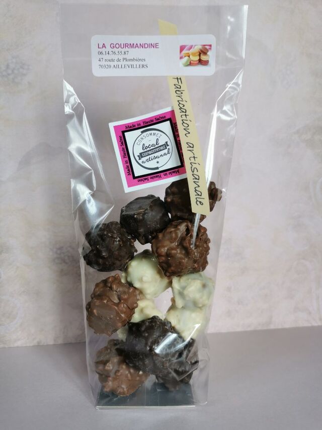 Rochers praliné mélange chocolat 11.10€ les 160g