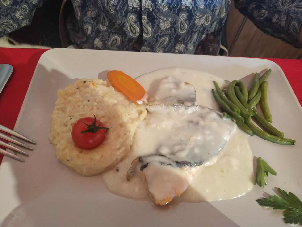 duo de poisson sauce champagne