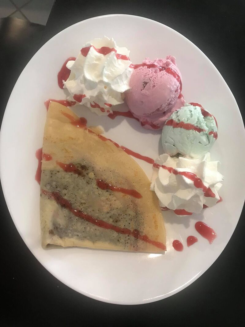 Crepes !!
Simples
Com Gelado !
Prova já !!