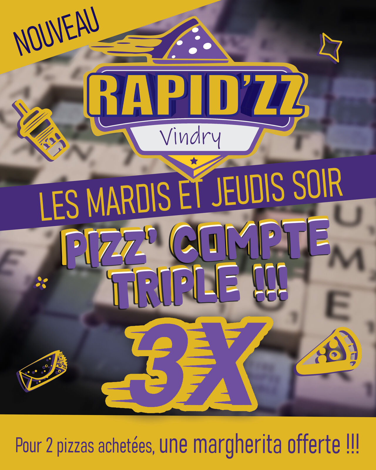 PIZZ COMPTE TRIPLE