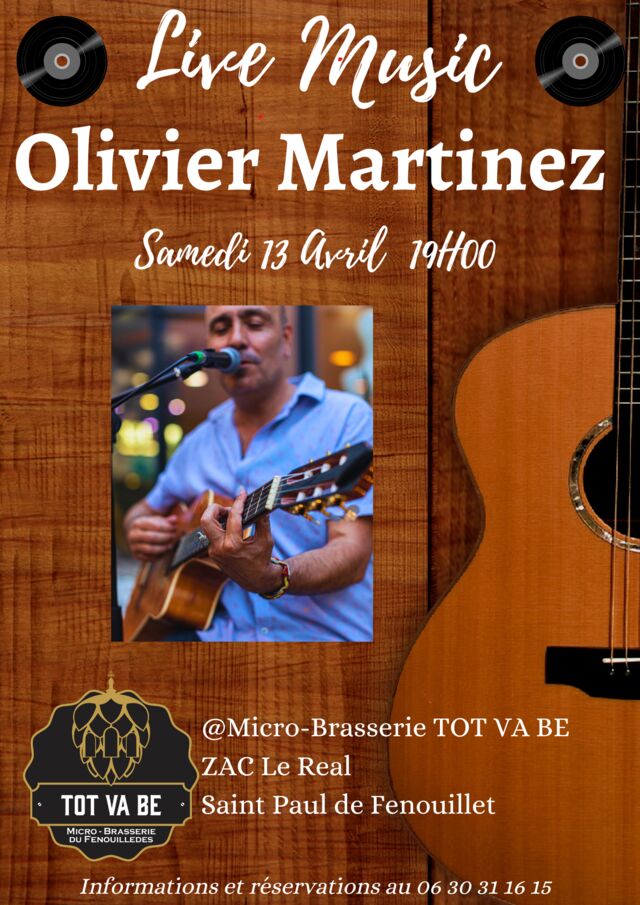 Olivier Martinez en live au pub de la brasserie !