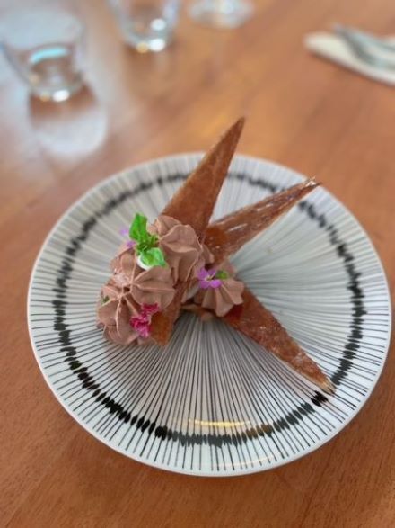 Millefeuille chocolat/basilic