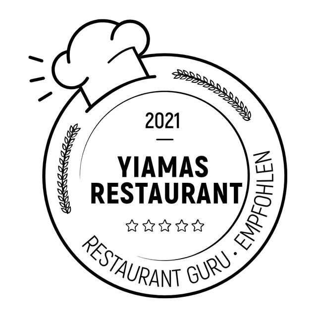 Yiamas Restaurant Zertifikat für Exzellenz