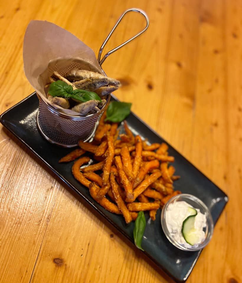 #fish#sweetpotatoe#tzatziki