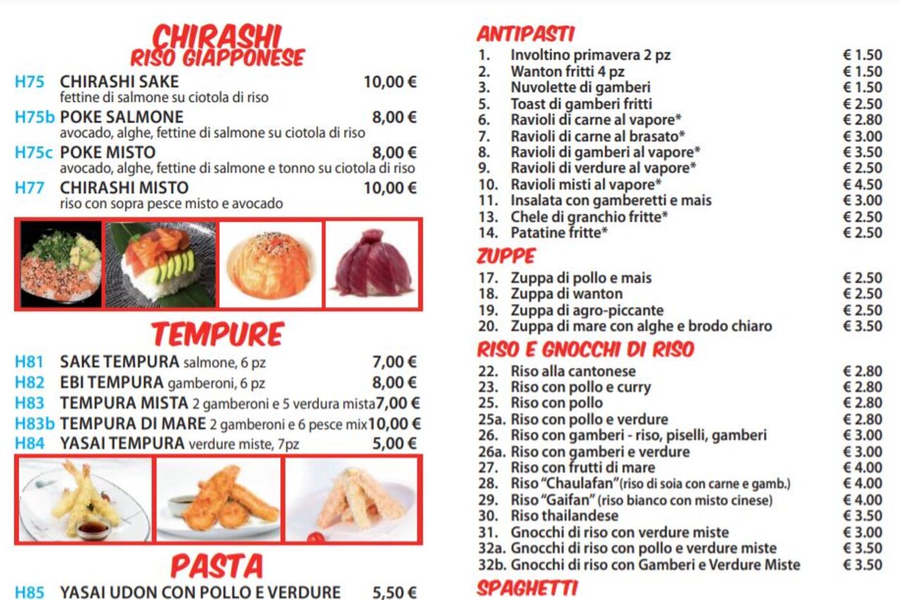 Scopri il nostro Menu e la PROMO TAKE AWAY SUSHI!