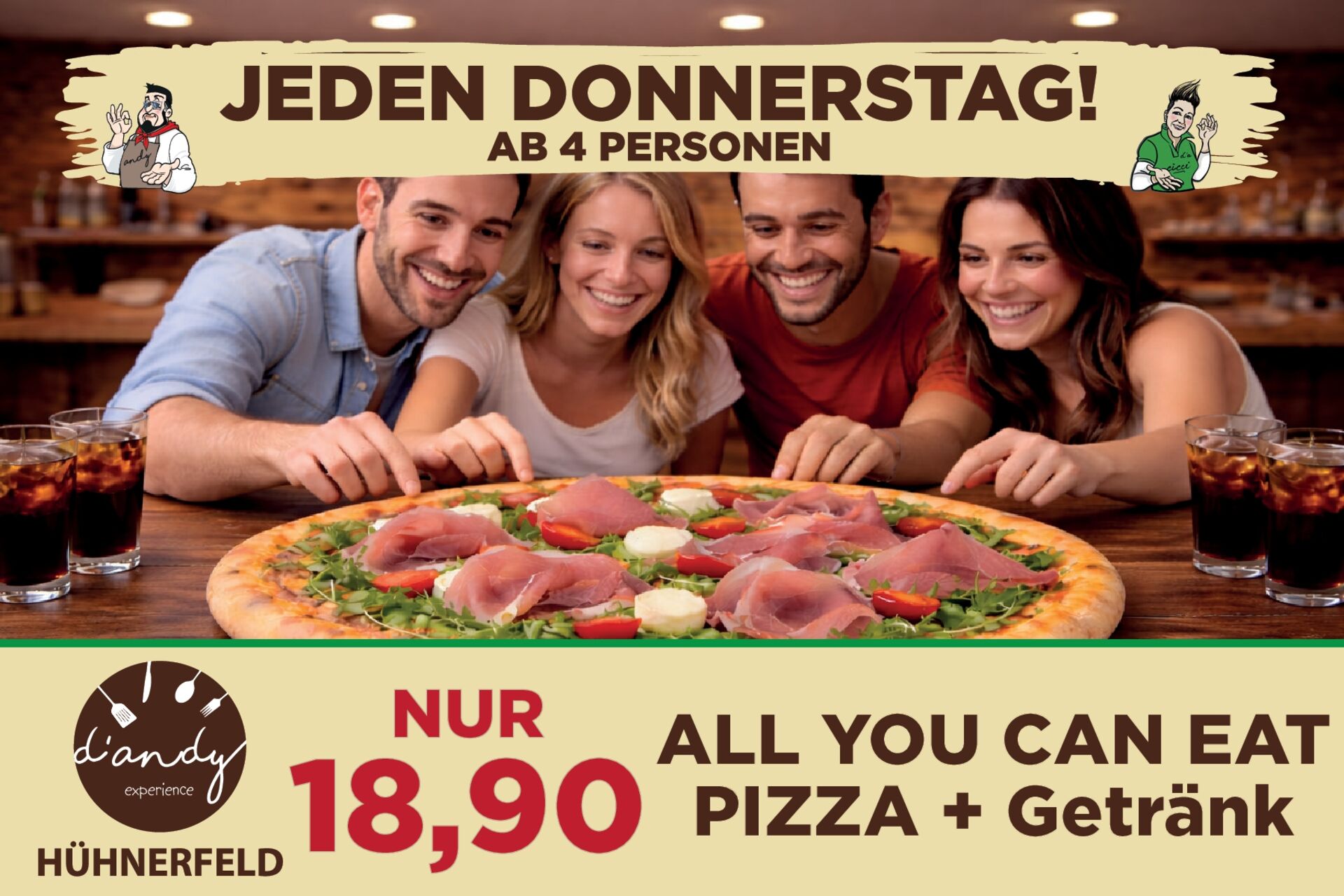🍕 JEDEN DONNERSTAG IST PIZZA DAY! 🍕