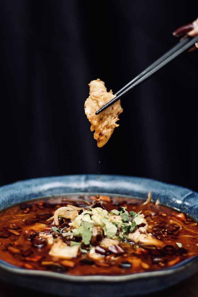 Spicy fish in Chili Oil 