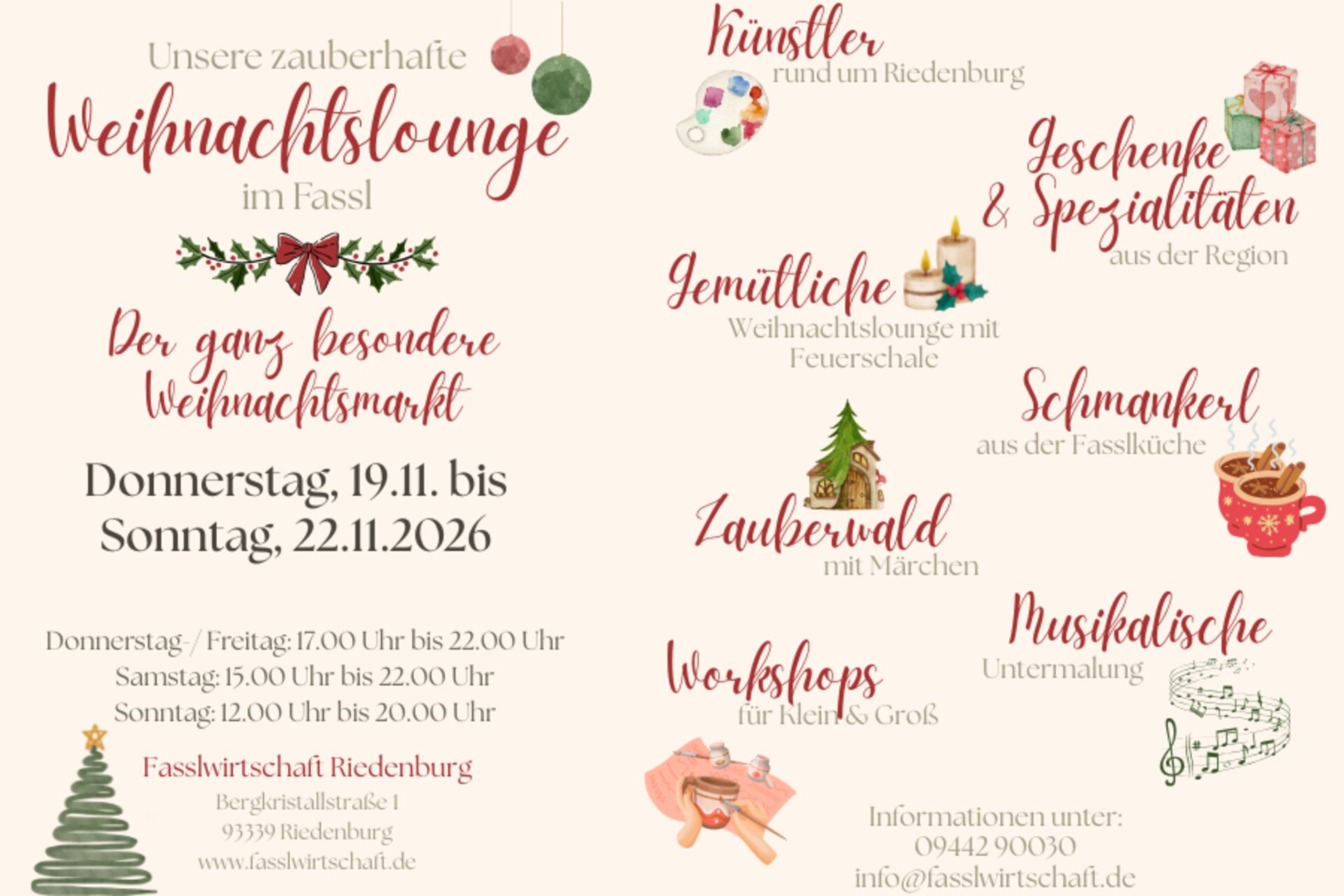 Zauberhafte Weihnachtslounge