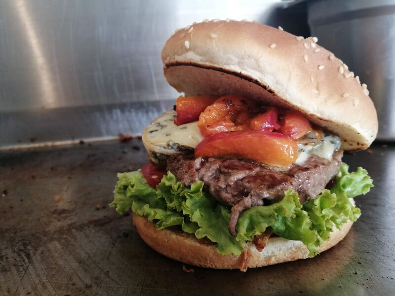 Burger Abricot, fourmes d'Ambert
